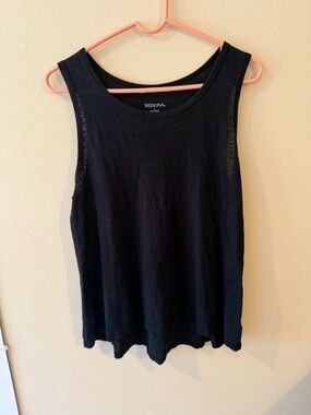 Merona Black Sleeveless Scoop Neck Tank